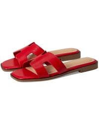 Madden Girl - Hailey Sandals Cutout Strap Square Toe Slide Zogg1469 - Lyst