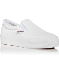 Superga - 2306 Leather Slip-on Casual And Fashion Sneakers - Lyst