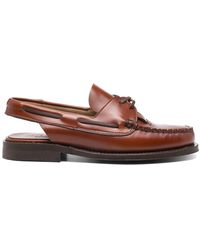 Hereu - Saler Leather Slingback Loafers - Lyst