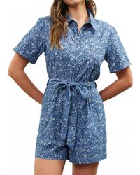 Skies Are Blue - Shelly Romper - Lyst