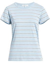 Rag & Bone - The Slub Stripe Tee, Light - Lyst