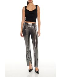 Forever 21 - Metallic Mid-Rise Flare Leggings - Lyst