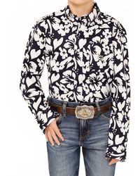 Cinch - Boys Long Sleeves Hibiscus Print Western Shirt - Lyst