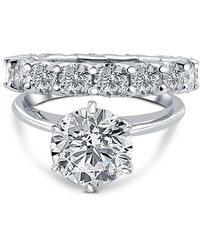 Pompeii3 - Certified 7.19ct Diamond Engagement Eternity Wedding Ring Lab Grown White Gold - Lyst