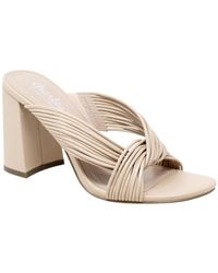 Charles David - Razzle Faux Lather Slip On Heels - Lyst