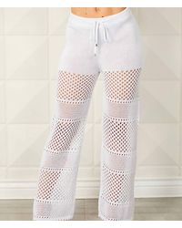 French Kyss - Crochet Pant - Lyst