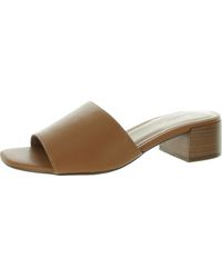 Style & Co. - Camillaa Block Heel Open Toe Slide Sandals - Lyst