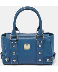 MCM - Leather Tote - Lyst