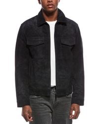 Theory - Damien Suede Jacket - Lyst