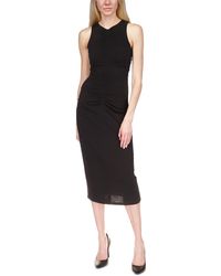 MICHAEL Michael Kors - Ruched Matte Jersey Cocktail And Party Dress - Lyst