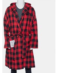 Vetements - Plaided Flannel Belted Robe - Lyst