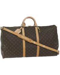 Louis Vuitton - Keepall Bandoulière 60 Canvas Shoulder Bag (pre-owned) - Lyst