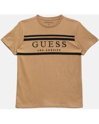 Guess - Eco Rickinson Striped Logo Tee (7-16) - Lyst