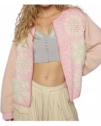 Pol - Quilted Lightweight Zipper Jacket - Lyst