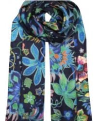 Echo - Fantastical Floral Silk Scarf - Lyst