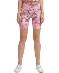 Calvin Klein - Performance Printed High-Waist Bike Shorts - Lyst