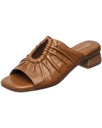 Antelope - Leah Ruched Leather Sandal - Lyst
