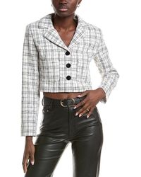 Gracia - Crop Tweed Jacket - Lyst