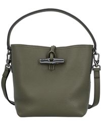 Longchamp - Roseau Essential Xs Leather Bucket Bag - Lyst
