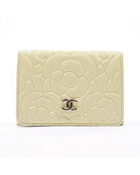 Chanel - Camelia Wallet Caviar Leather - Lyst