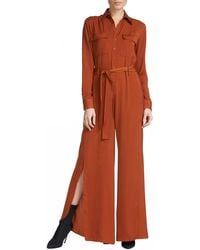 Elan - Button Up Jumpsuit - Lyst