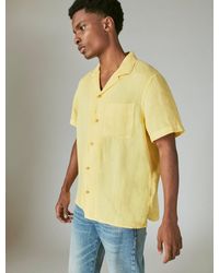 Lucky Brand - Hemp Camp Collar Short Sleeve Shirt - Lyst