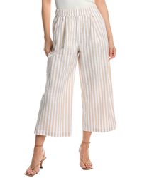 Stateside - Puckered Stripe Cropped Pant - Lyst