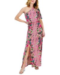 INC - Floral Print Knit Maxi Dress - Lyst