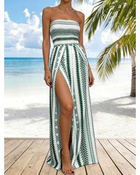 TRUEDAMES - Summer Trendy Sexy Print Strapless Jumpsuit - Lyst