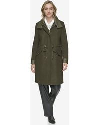 Andrew Marc - Chesme Melange Wool With Faux Leather - Lyst