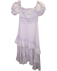 Charo Ruiz - Carmen Asymmetric Off-The-Shoulder Midi Dress - Lyst