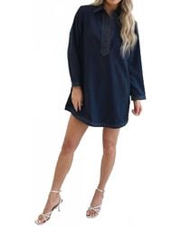 Never A Wallflower - Split Neck Dress - Lyst