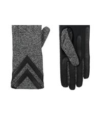 Isotoner - Smartdri Smartouch 3 Button Length Chevron Gloves - Lyst