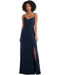 After Six - Tie-back Cutout Maxi Dress With Front Slit - Lyst