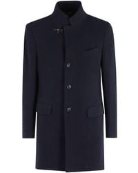Fay - Long Bottoned Coat - Lyst
