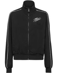 Philipp Plein - Cropped Tracksuit Jacket - Lyst
