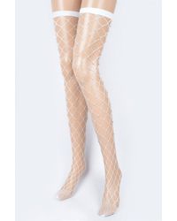 TRUEDAMES - Fishnet Fashion Stocking - Lyst