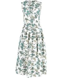 Victoria - Ditsy Floral Midi Dress - Lyst