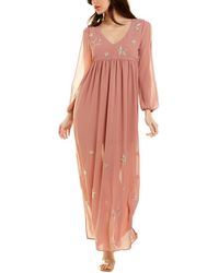 Chaser Beaded Star Maxi Dress - Pink