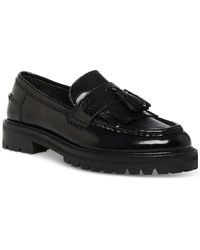 Steve Madden - Minka Leather lugged Sole Loafers - Lyst