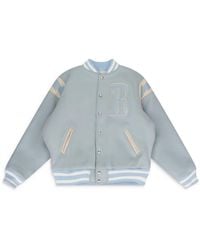 Rhude - Mint Wool Lightning Varsity Jacket - Lyst