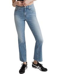 Madewell - Mid-rise Kick Out Ankle Jeans - Lyst