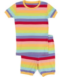 Leveret - Striped Cotton Short Pajamas - Lyst
