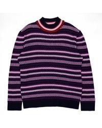 Ferragamo - Ferragamo Jacquard Knit Turtleneck Sweater - Lyst