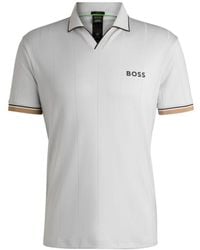 BOSS - X Matteo Berrettini Active Polo Shirt With Four-Way Stretch - Lyst