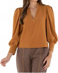 Emily Mccarthy - Hampton V-Neck Top - Lyst