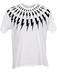 Neil Barrett - Thunderbolt-Print T-Shirt - Lyst