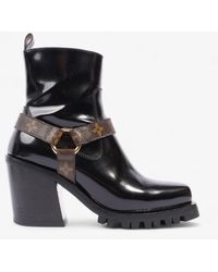 Louis Vuitton - Limitless Ankle Boots 70 / Monogram Patent Leather - Lyst