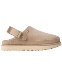 UGG - Goldenstar 1138252-San Clogs Sand Suede Adjustable Heel Strap Gug25 - Lyst