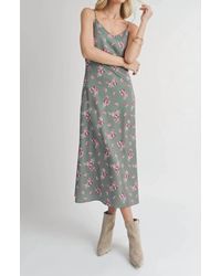 Sadie & Sage - Hostess V Neck Slip Maxi Dress - Lyst